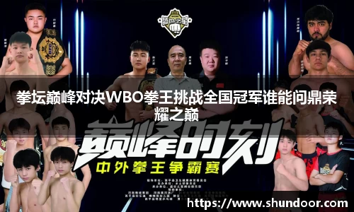 拳坛巅峰对决WBO拳王挑战全国冠军谁能问鼎荣耀之巅